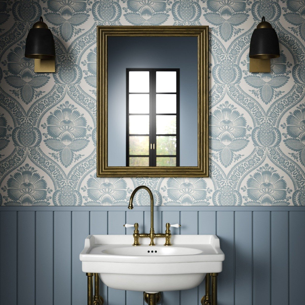 Chartwell Wallpaper - Teal - Warner House - Premier Wallcovering