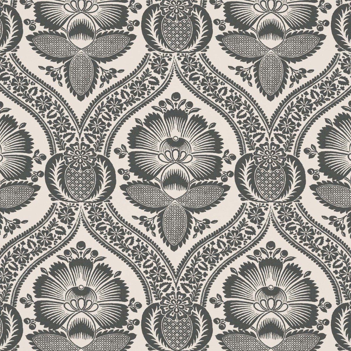 Chartwell Wallpaper - Charcoal - Warner House - Premier Wallcovering