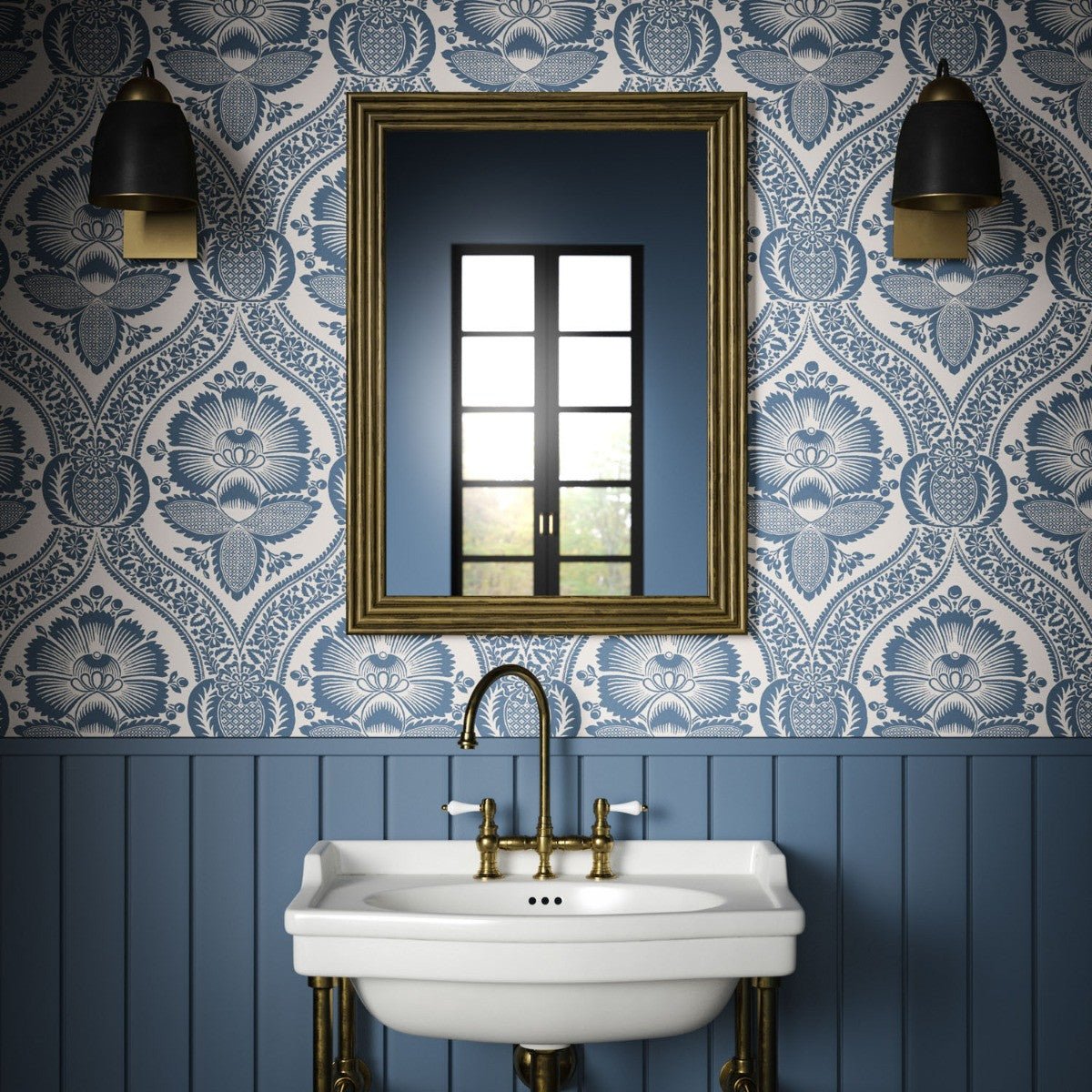 Chartwell Wallpaper - Blue - Warner House - Premier Wallcovering