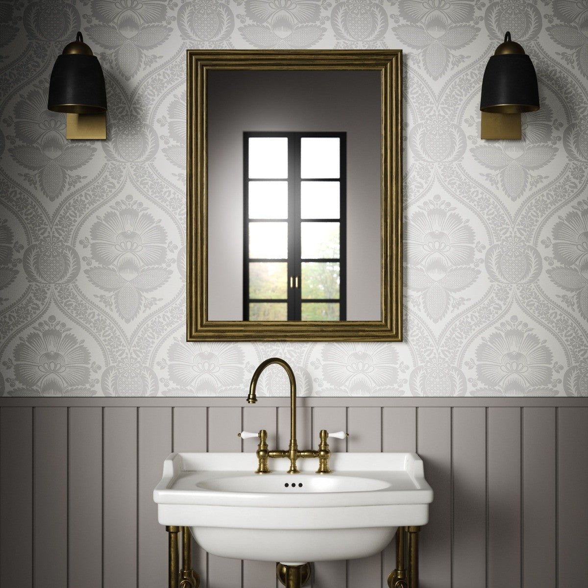 Chartwell Wallpaper - Grey - Warner House - Premier Wallcovering