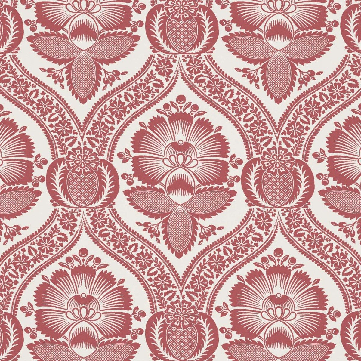 Chartwell Wallpaper - Red - Warner House - Premier Wallcovering