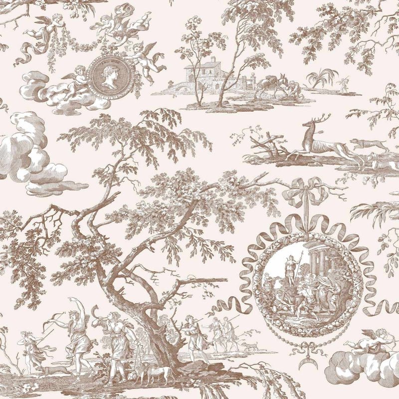 Chasse de Diane Wallpaper - Brown - Charles Burger - PP2427005 - Premier Wallcovering