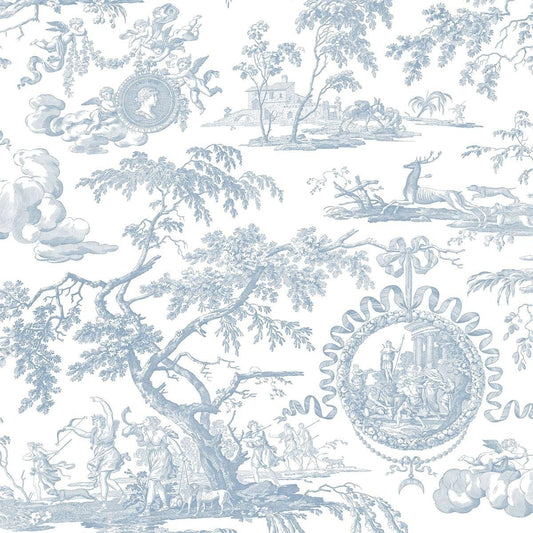 Chasse de Diane Wallpaper - Blue - Charles Burger - PP2427001 - Premier Wallcovering