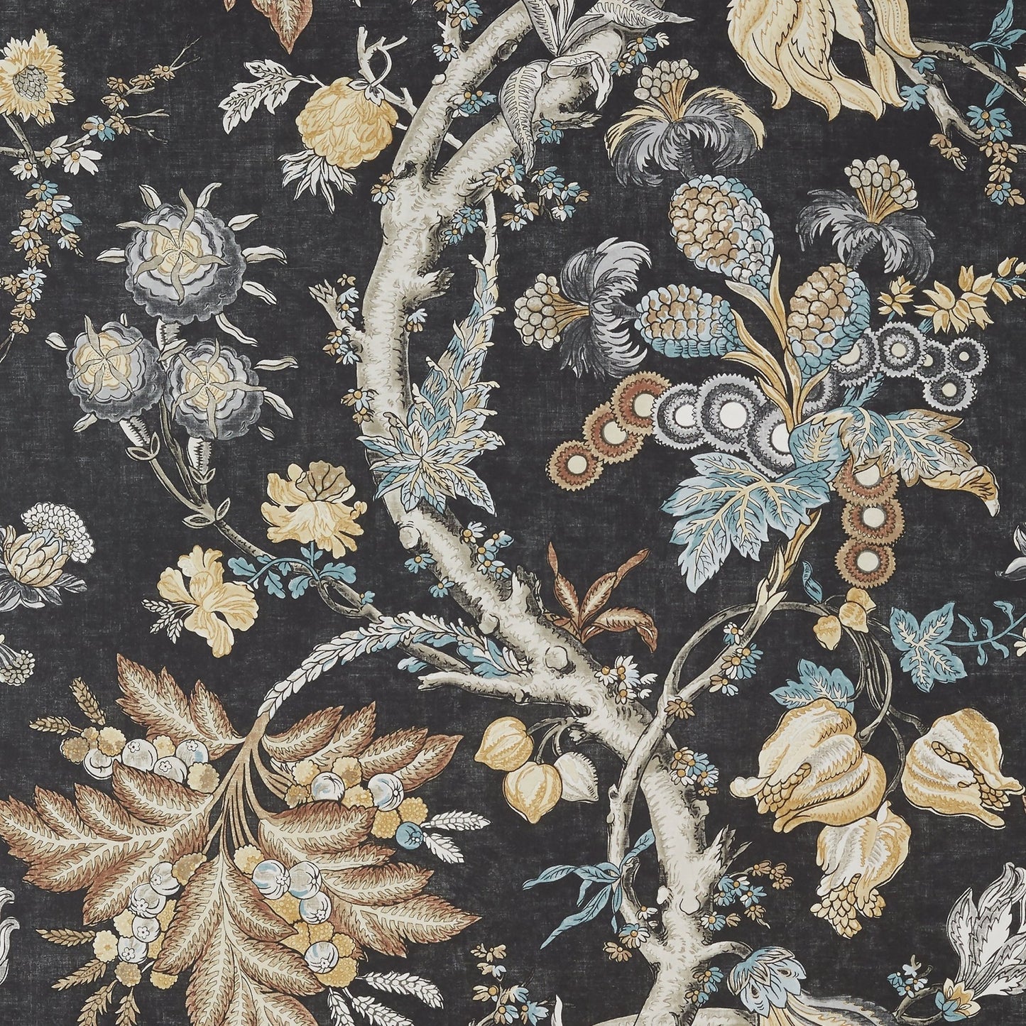 Chatelain Wallpaper - Charcoal - Thibaut - T10842 - Premier Wallcovering