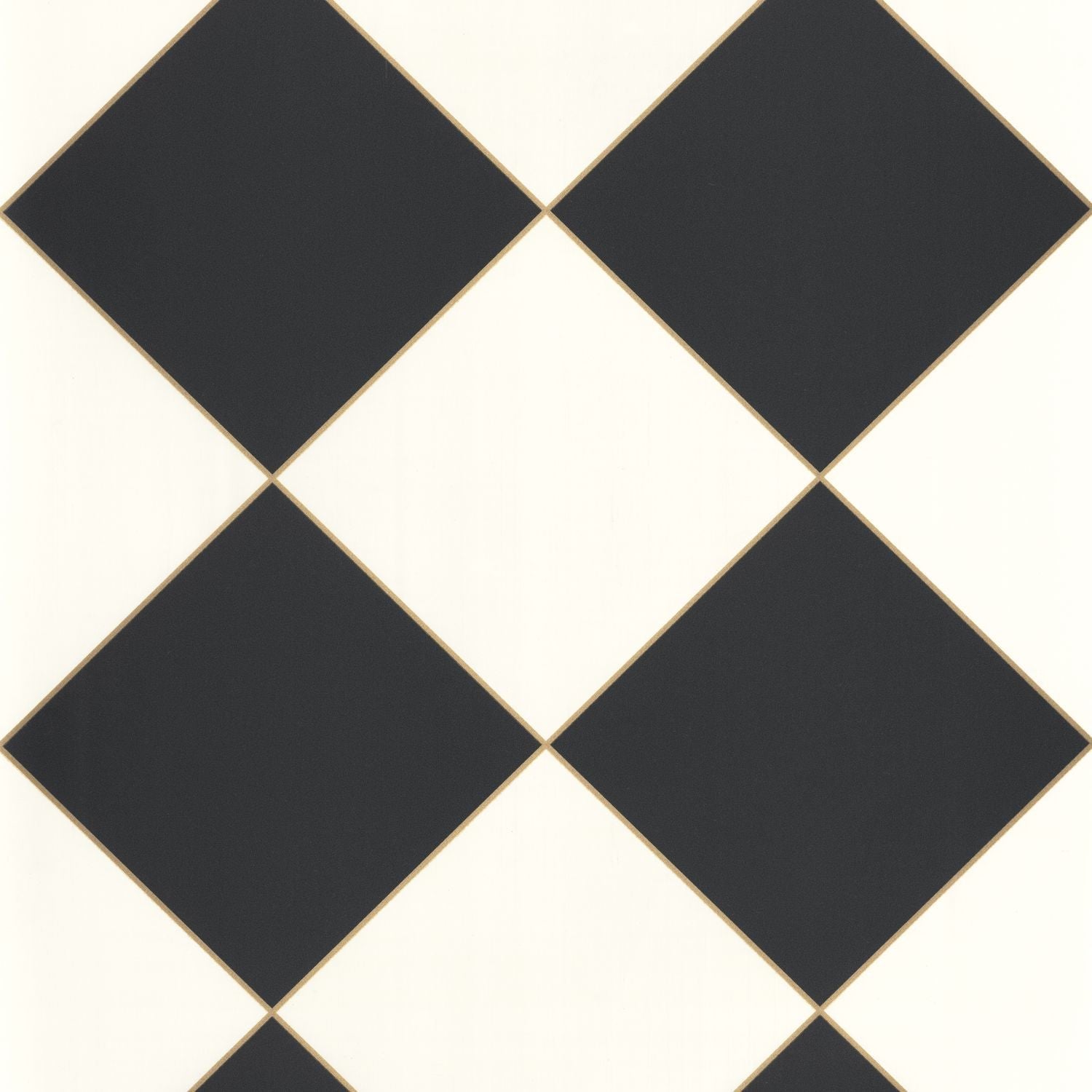 Checkmate Wallpaper - Noir Blanc - Caselio - 104250964 - Premier Wallcovering