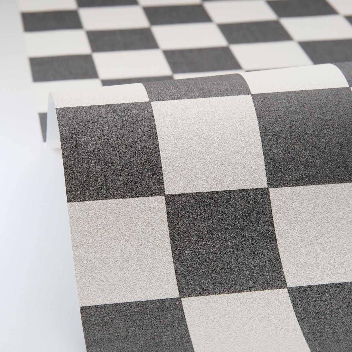 Checks Wallpaper - Noir - Caselio - 106749000 - Premier Wallcovering