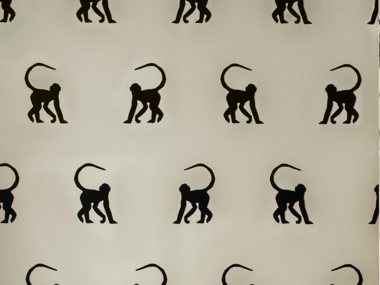 Cheeky Monkey Wallpaper - Ebony - Andrew Martin - HFCMEB - Premier Wallcovering
