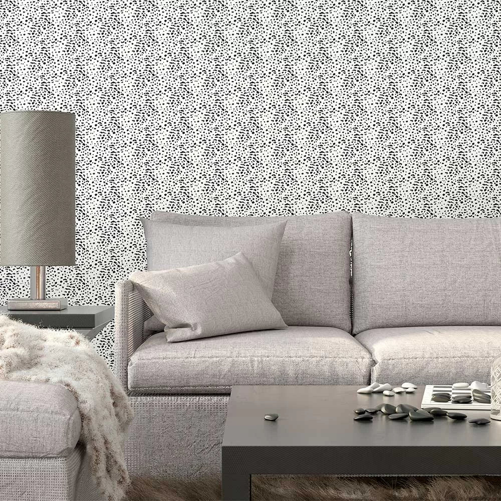 Cheetah Spot Wallpaper - Wilderness White - Ohpopsi - WLD53128W - Premier Wallcovering