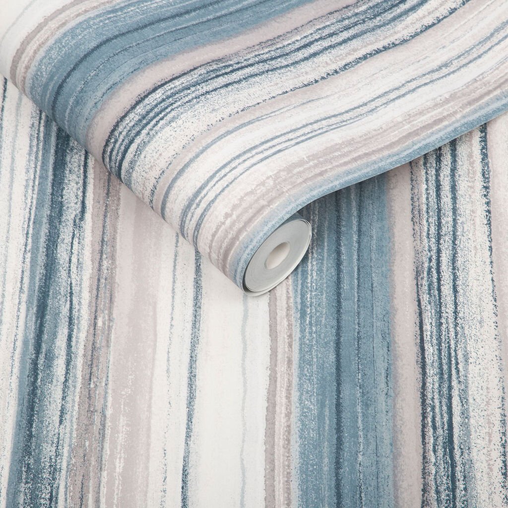 Chelsea Stripe Wallpaper - Night Sky - Graham & Brown - 103814 - Premier Wallcovering
