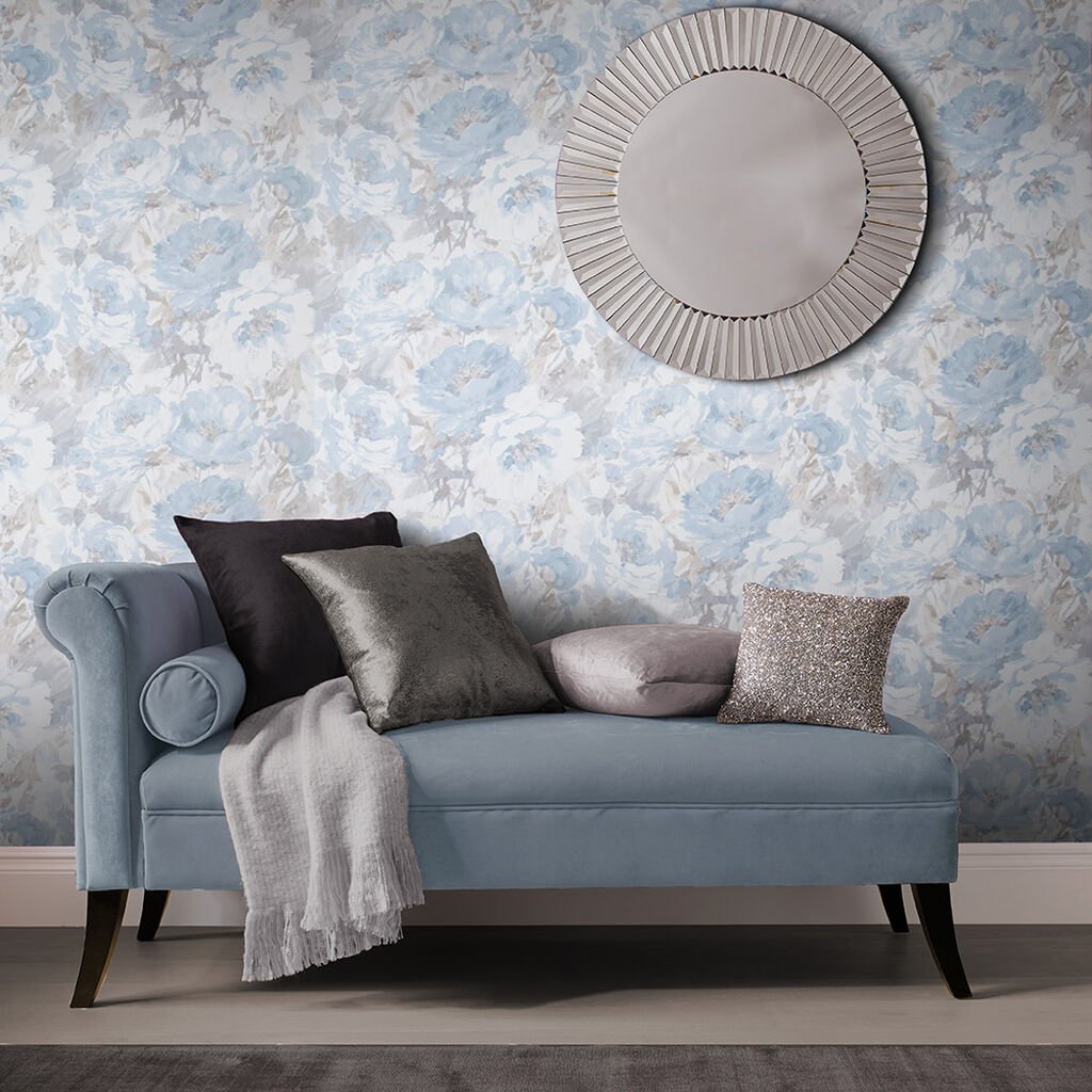 Chelsea Wallpaper - Sky - Graham & Brown - 103805 - Premier Wallcovering
