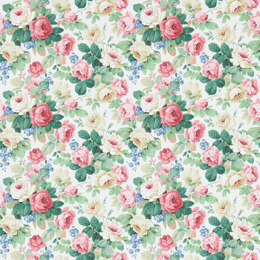 Chelsea Wallpaper - White/Pink - DVIN214606 - Sanderson - Premier Wallcovering