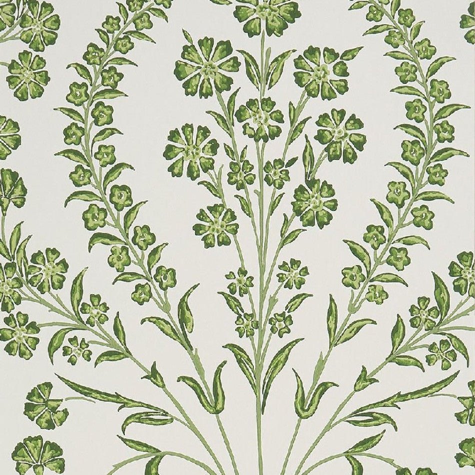Chelwood Wallpaper - Green/ Ivory - Nina Campbell - NCW4392-04 - Premier Wallcovering