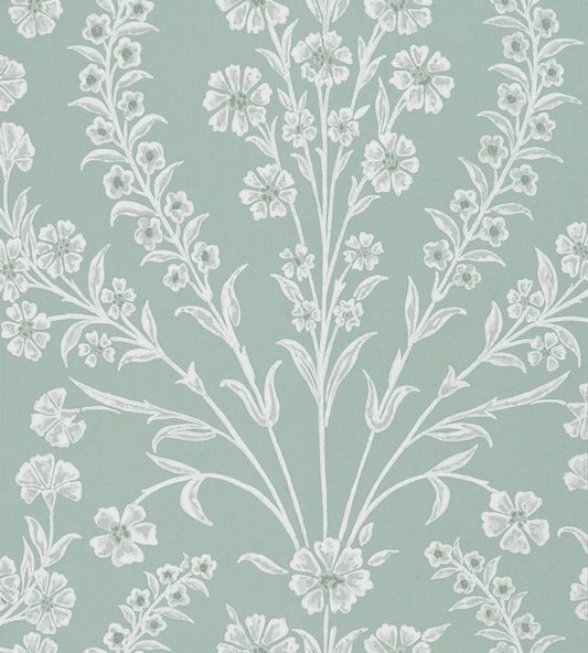Chelwood Wallpaper - Aqua - Nina Campbell - NCW4392 - 01 - Premier Wallcovering