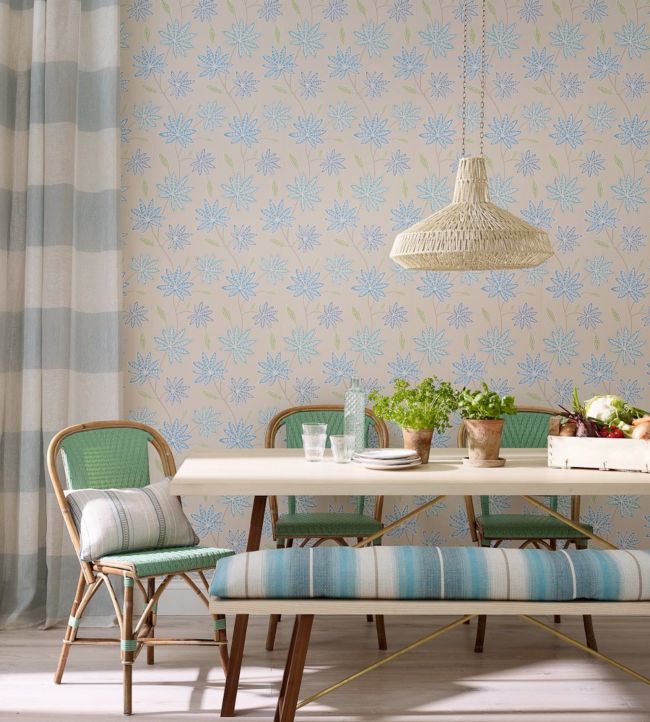 Chenar Wallpaper - Stone/White - Osborne & Little - W6497-01 - Premier Wallcovering