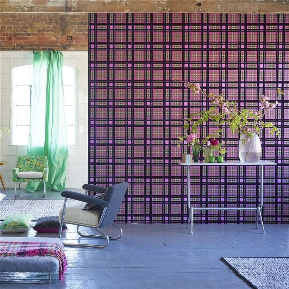 Chennai Wallpaper - Fuchsia - PDG1143/01 - Designers Guild - Premier Wallcovering