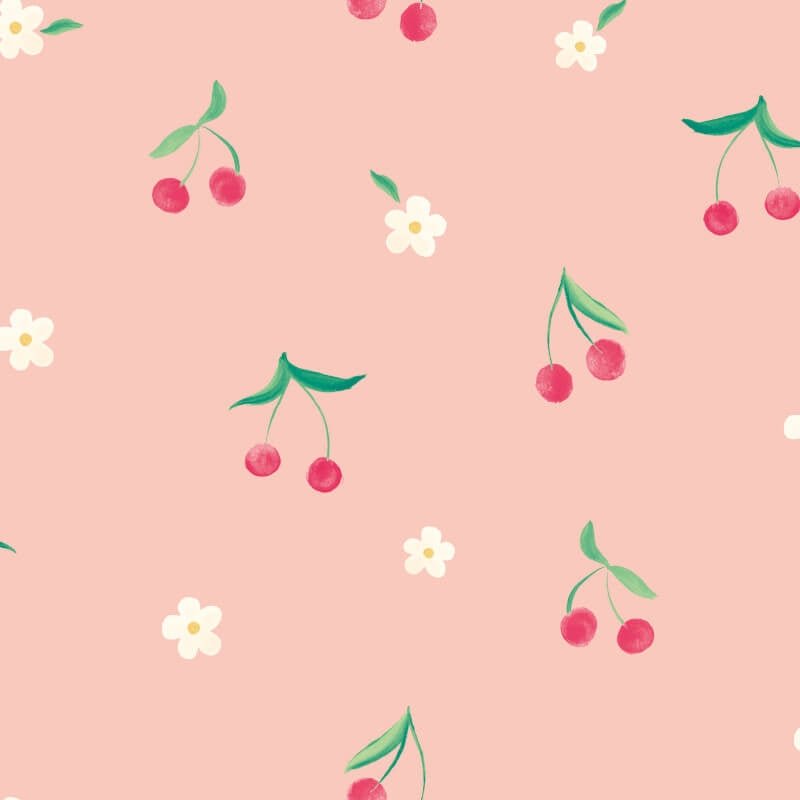 Cherry Dance Wallpaper - Watermelon - Hoopla Walls - HWA1296W - Premier Wallcovering