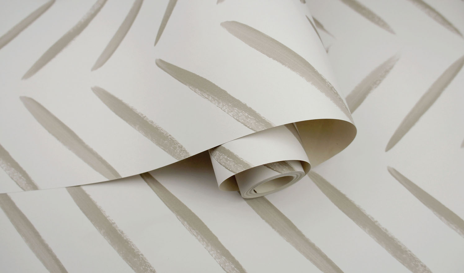 Chevron Brush Marks Wallpaper - Taupe - Holden Décor - 13041 - Premier Wallcovering