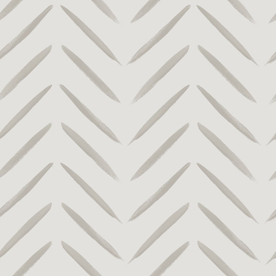 Chevron Brush Marks Wallpaper - Taupe - Holden Décor - 13041 - Premier Wallcovering