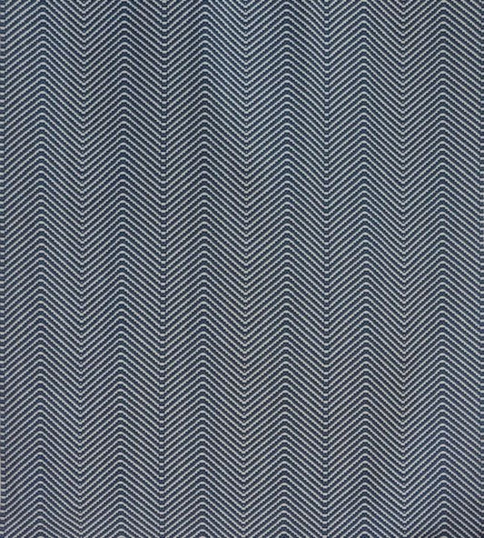 Chevron Fabric - Ink Blue - Barneby Gates - BGF030101 - Premier Wallcovering