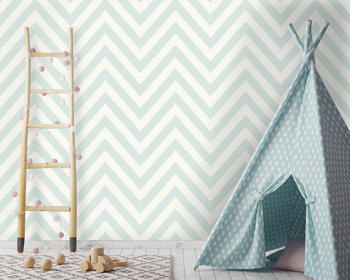 Chevron Wallpaper - Teal - Holden Décor - 12570 - Premier Wallcovering