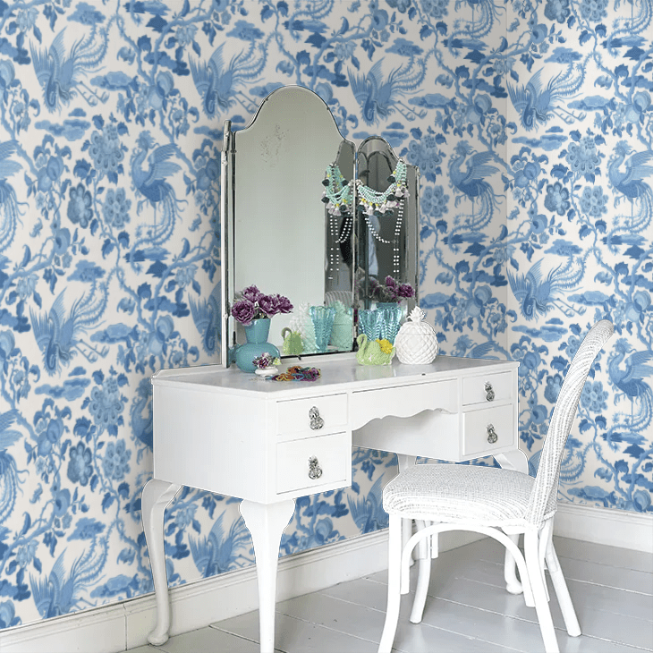 Chifu Wallpaper - Indigo - GP & J Baker - BW45087/2 - Premier Wallcovering