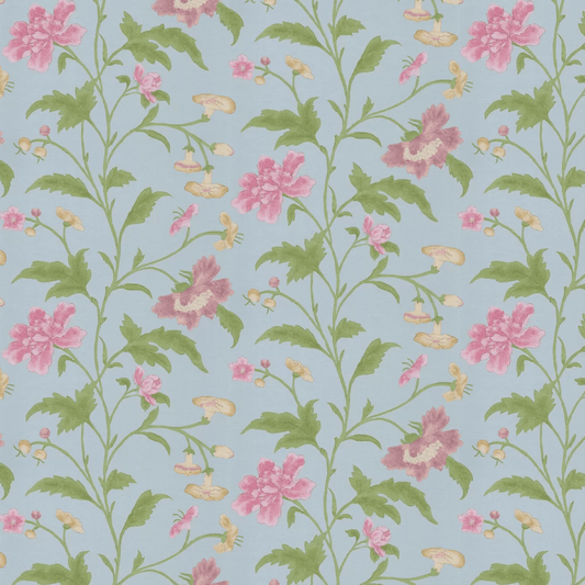 China Rose Wallpaper - China Blue - Little Greene - 0247CHBLUEL - Premier Wallcovering