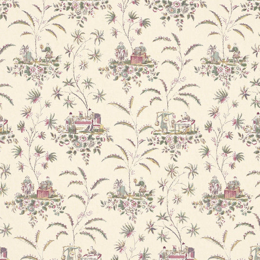 Chinese Figures Wallpaper - Summer - Warner House - Premier Wallcovering