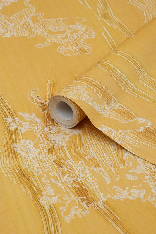 Chinoiserie Scenic Wallpaper - Flax - Timorous Beasties - TB/CNSC/ENW/03 - Premier Wallcovering