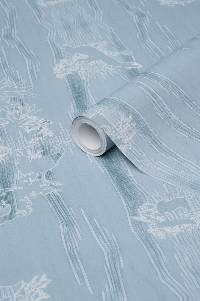 Chinoiserie Scenic Wallpaper - Powdered Porcelain - Timorous Beasties - TB/CNSC/ENW/01 - Premier Wallcovering