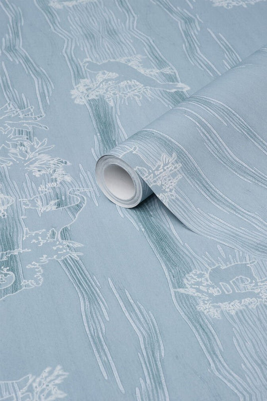 Chinoiserie Scenic Wallpaper - Powdered Porcelain - Timorous Beasties - TB/CNSC/ENW/01 - Premier Wallcovering