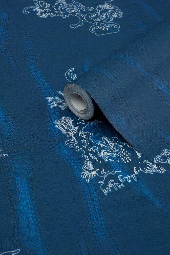 Chinoiserie Scenic Wallpaper - Ultramarine - Timorous Beasties - TB/CNSC/ENW/05 - Premier Wallcovering