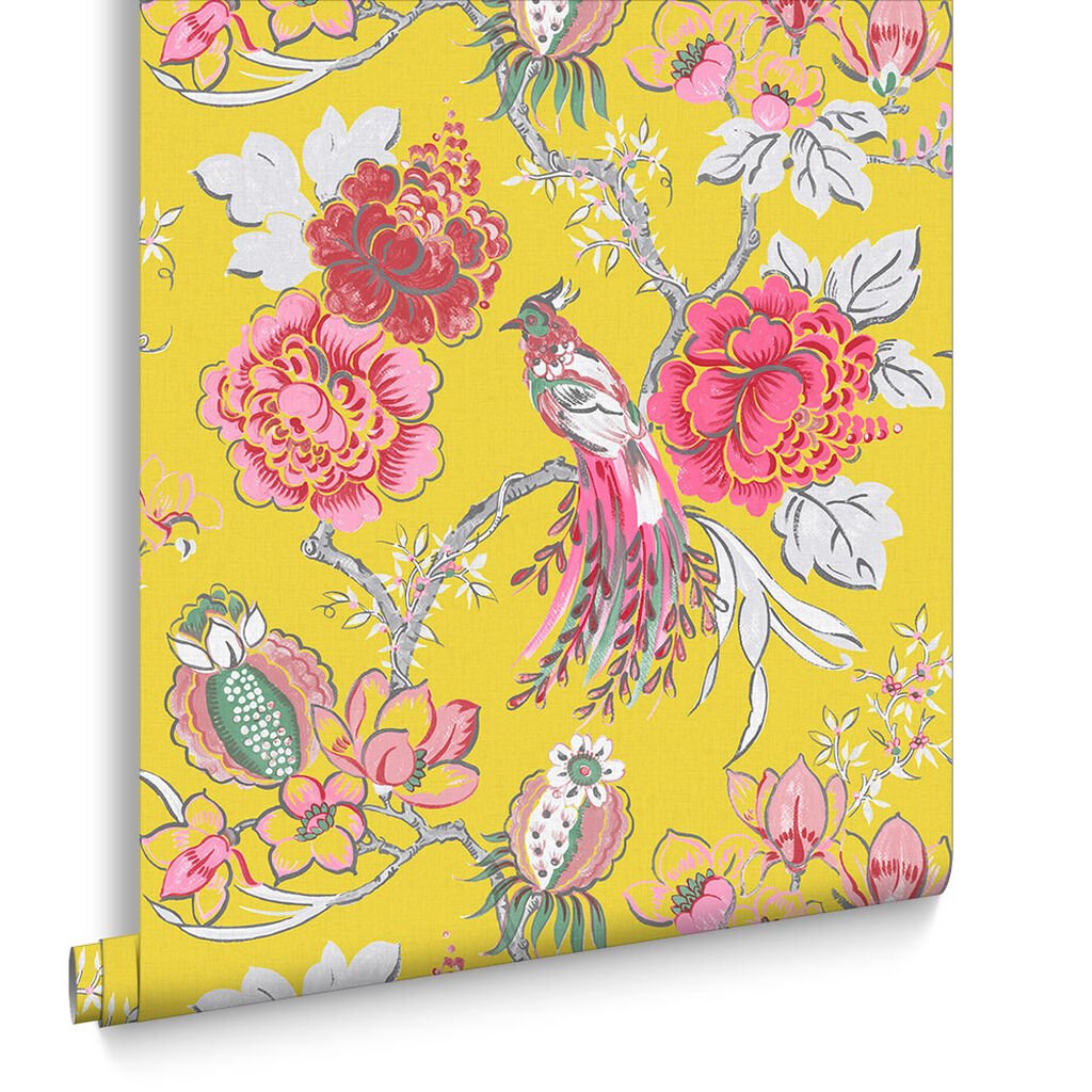 Chinoiserie Wallpaper - Canary - Graham & Brown - 104269 - Premier Wallcovering