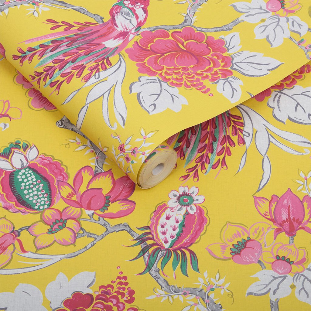 Chinoiserie Wallpaper - Canary - Graham & Brown - 104269 - Premier Wallcovering