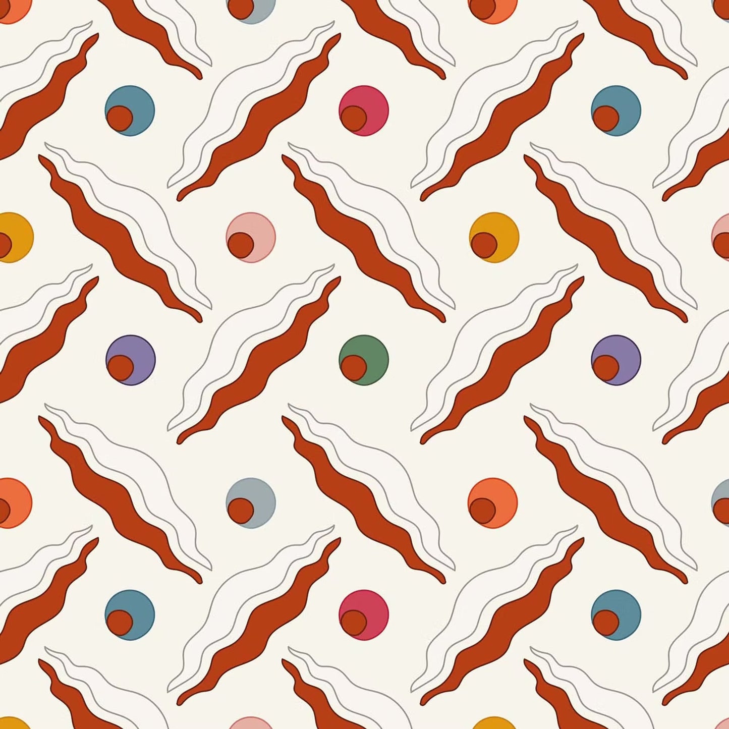 Chintamani Trellis Wallpaper - Rusty Orange - Ottoline - W/CHIN TR/102/4 - Premier Wallcovering