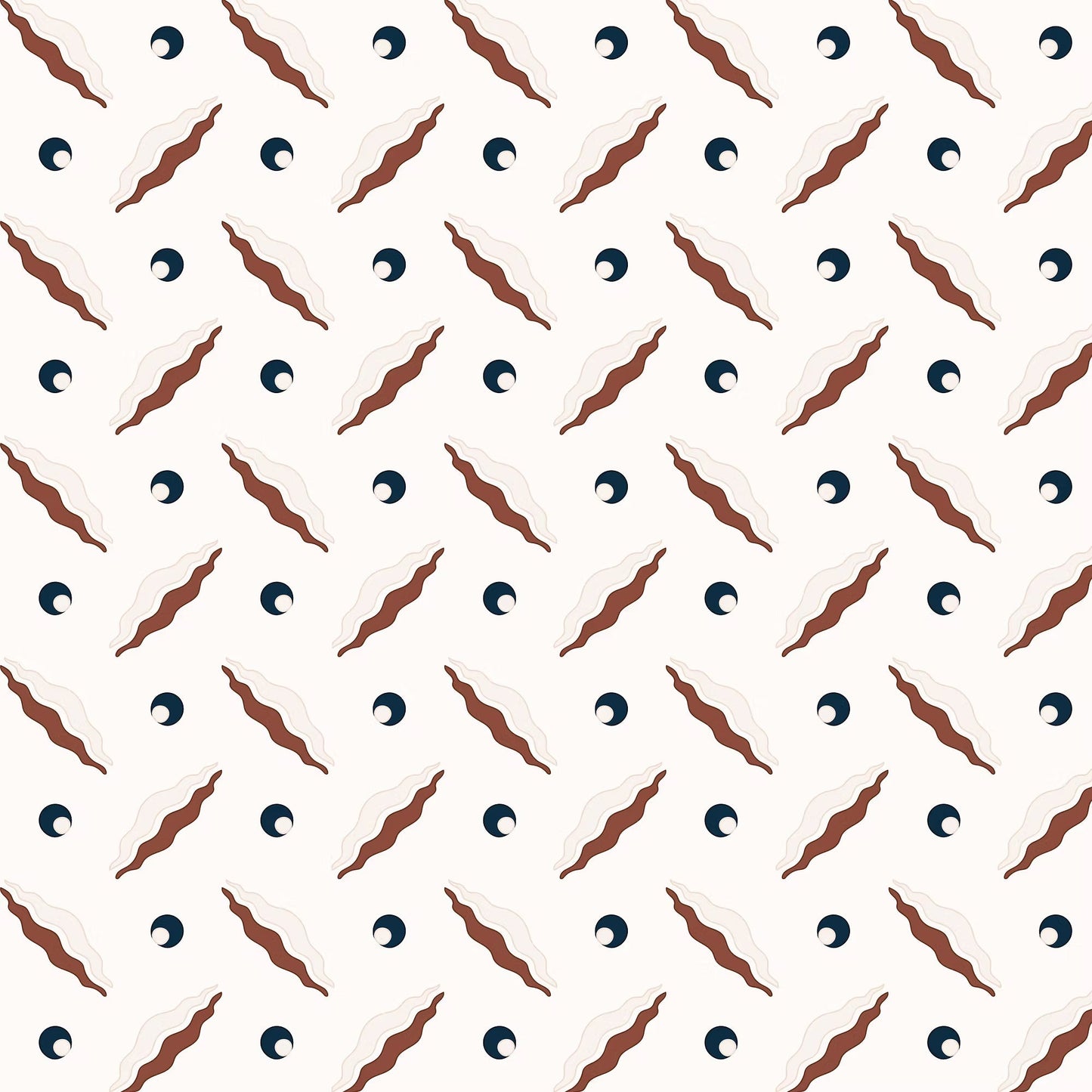 Chintamani Trellis Wallpaper - Brown and Navy Blue - Ottoline - W/CHIN TR/102/2 - Premier Wallcovering