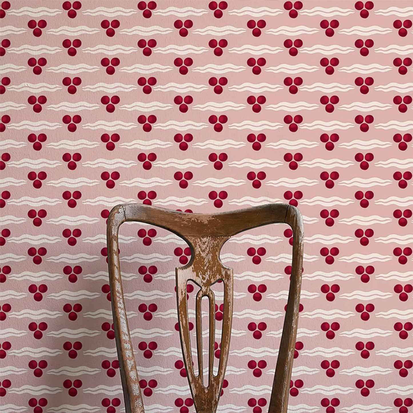 Chintamani Wallpaper - Pomegranate - Ottoline - W/CHIN/101/5 - Premier Wallcovering
