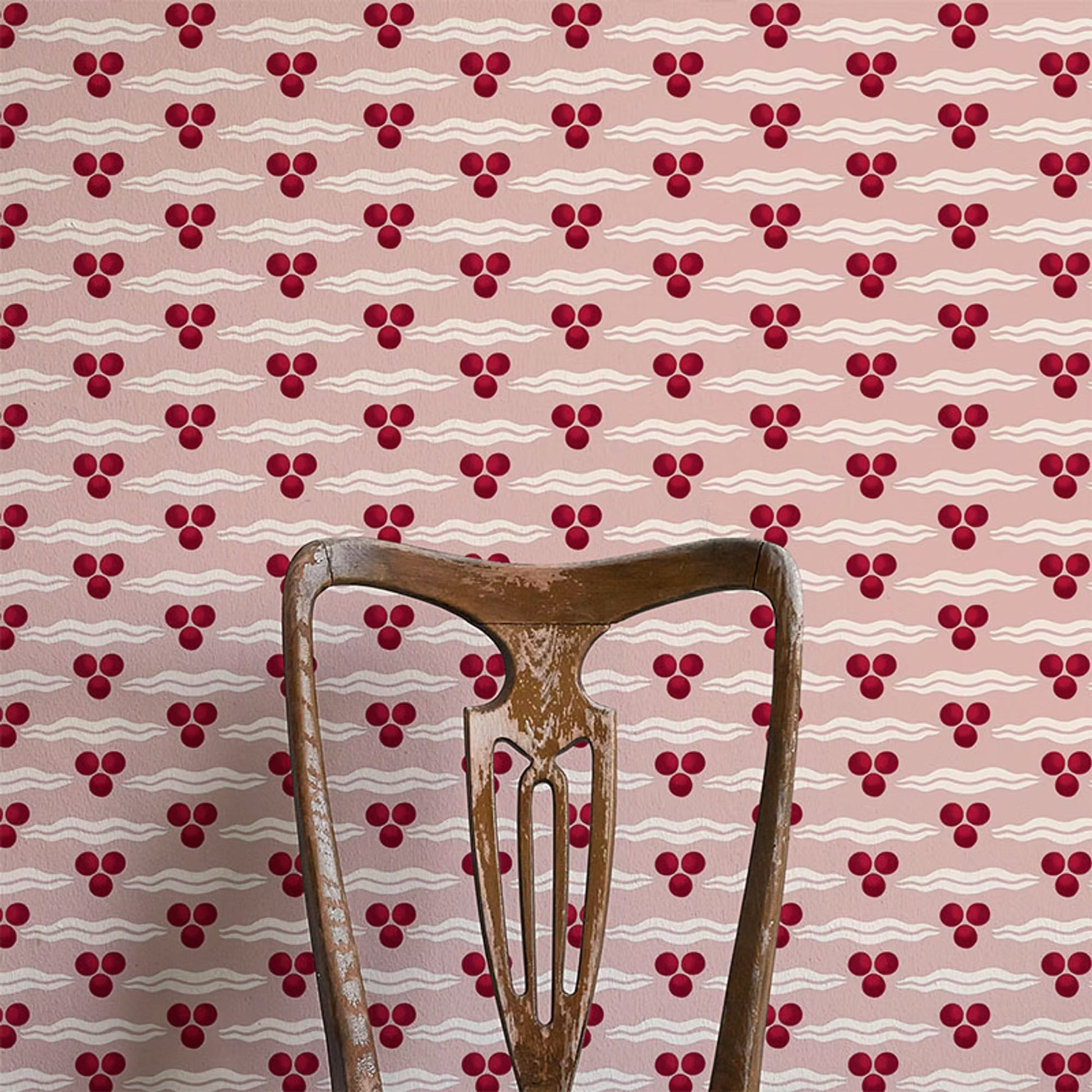 Chintamani Wallpaper - Pomegranate - Ottoline - W/CHIN/101/5 - Premier Wallcovering