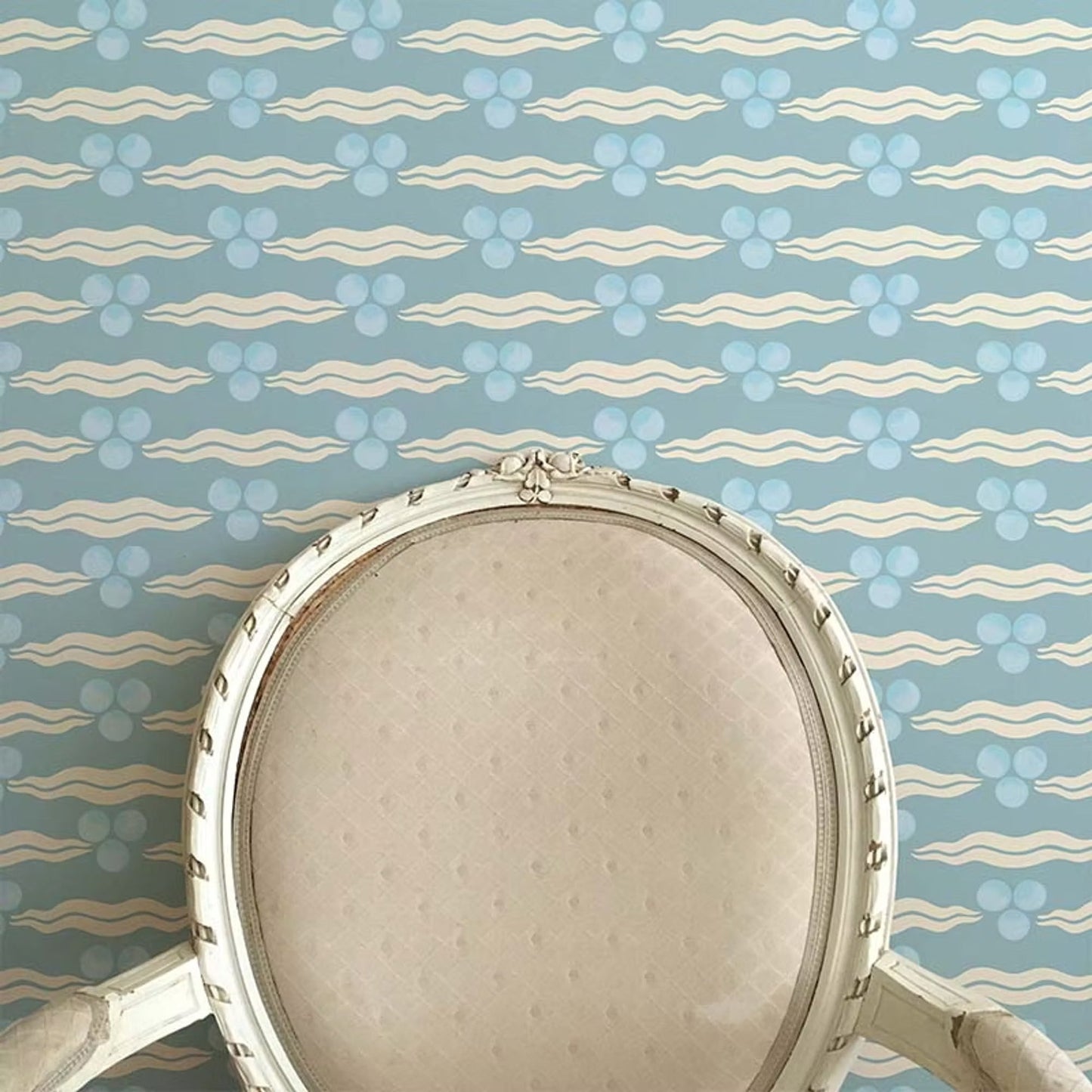Chintamani Wallpaper - Light Blue - Ottoline - W/CHIN/101/7 - Premier Wallcovering