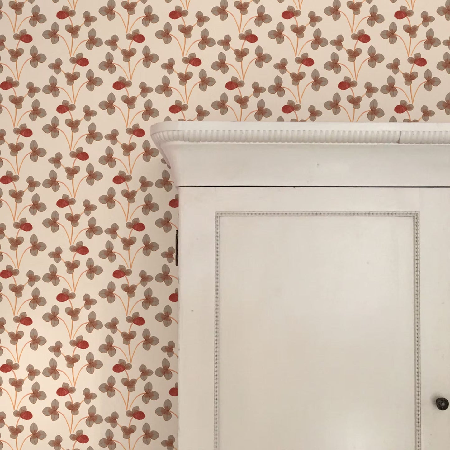 Chintz Constance Wallpaper - Ochre Red - Ottoline - W/CHINZ/102/1 - Premier Wallcovering