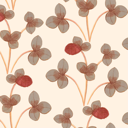 Chintz Constance Wallpaper - Ochre Red - Ottoline - W/CHINZ/102/1 - Premier Wallcovering