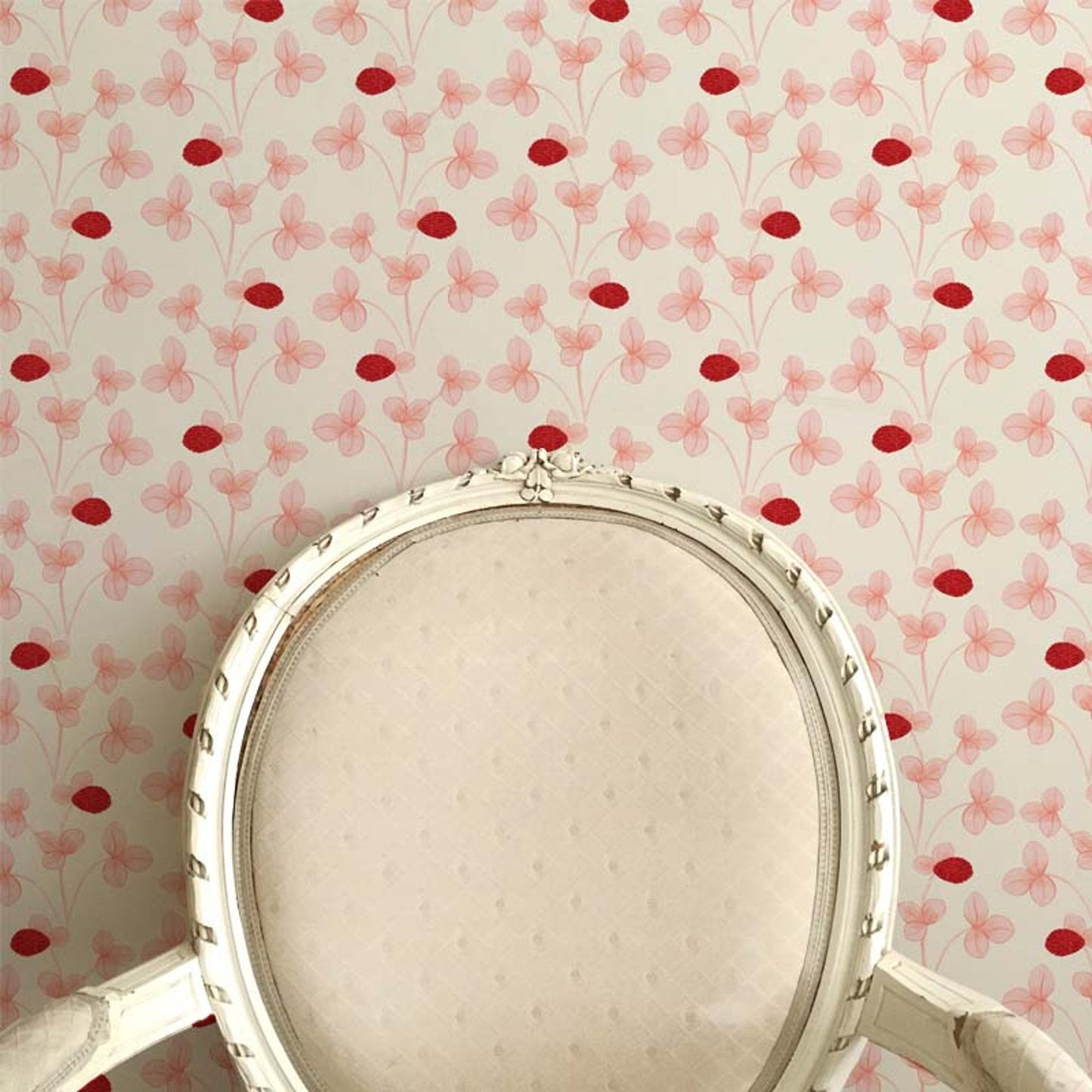 Chintz Constance Wallpaper - Pink - Ottoline - W/CHINZ/102/5 - Premier Wallcovering