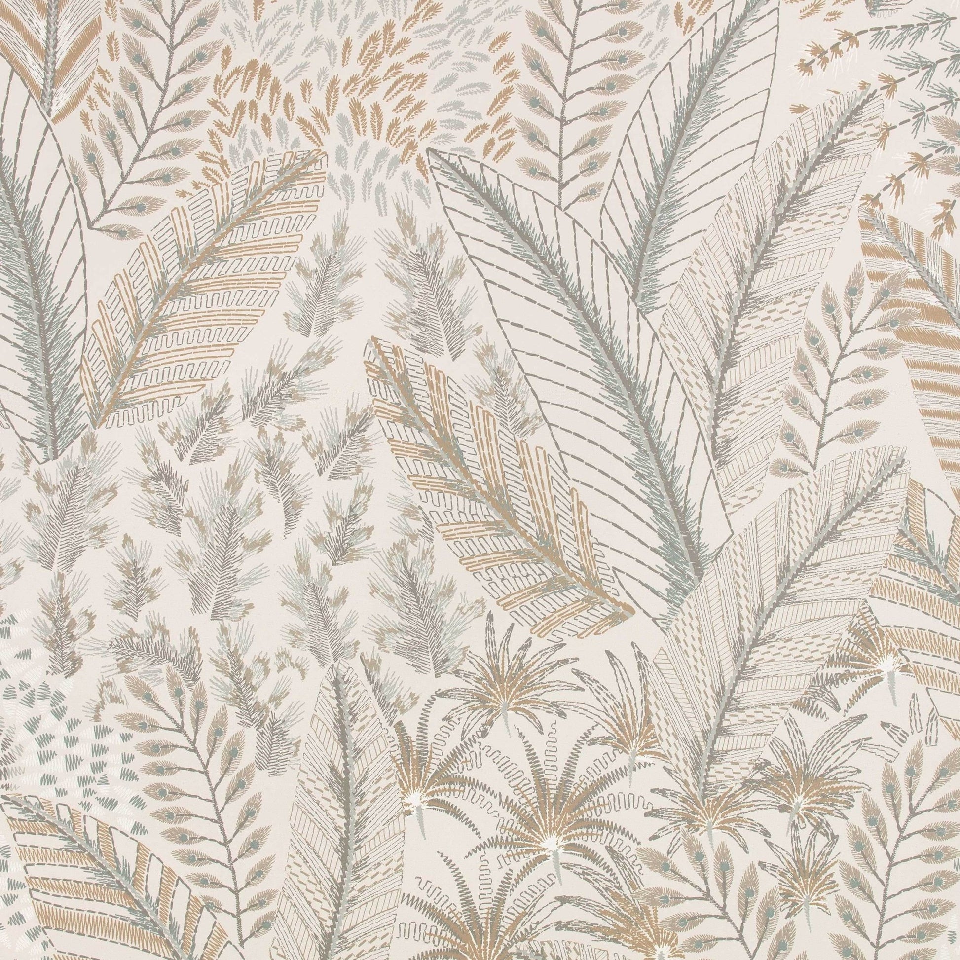 Chiraco Wallpaper - Tamarind - Romo - Pluma - W441/01 - Premier Wallcovering