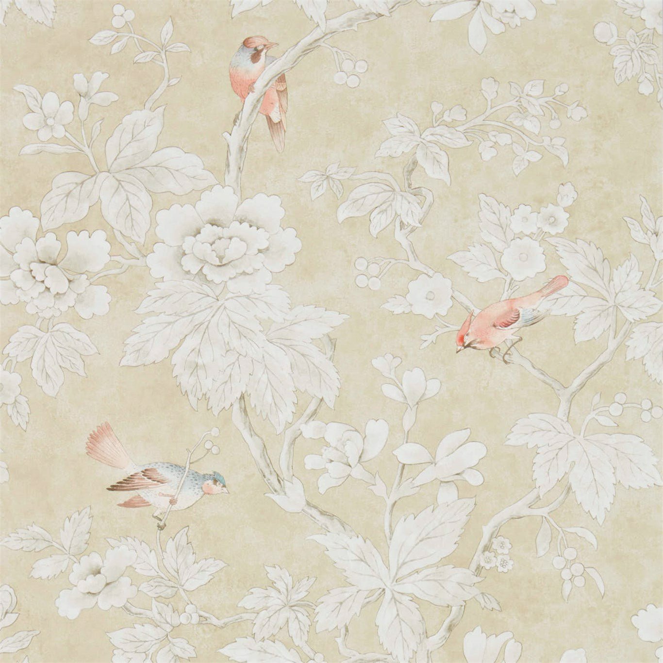 Chiswick Grove Wallpaper - Gold - Sanderson - DDAM216385 - Premier Wallcovering