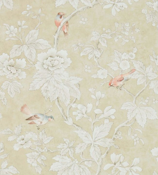 Chiswick Grove Wallpaper - Gold - DDAM216385 - Sanderson - Premier Wallcovering