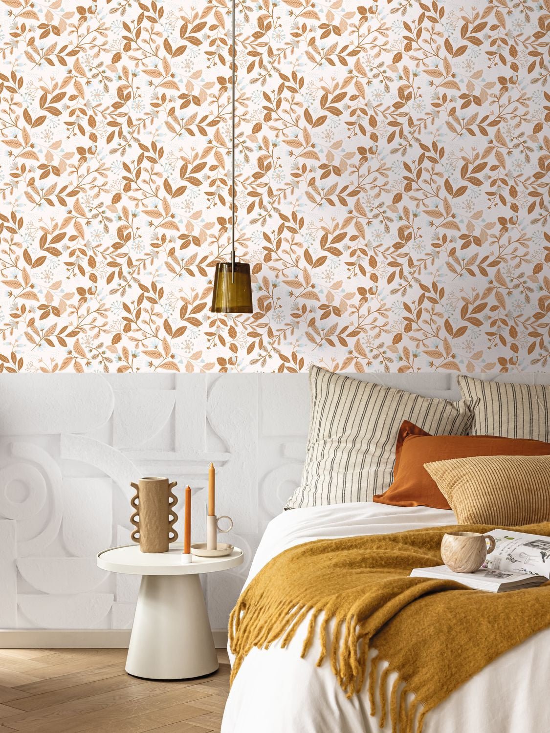 Chloe Wallpaper - Caramel Bleu Ciel - Caselio - 103082065 - Premier Wallcovering