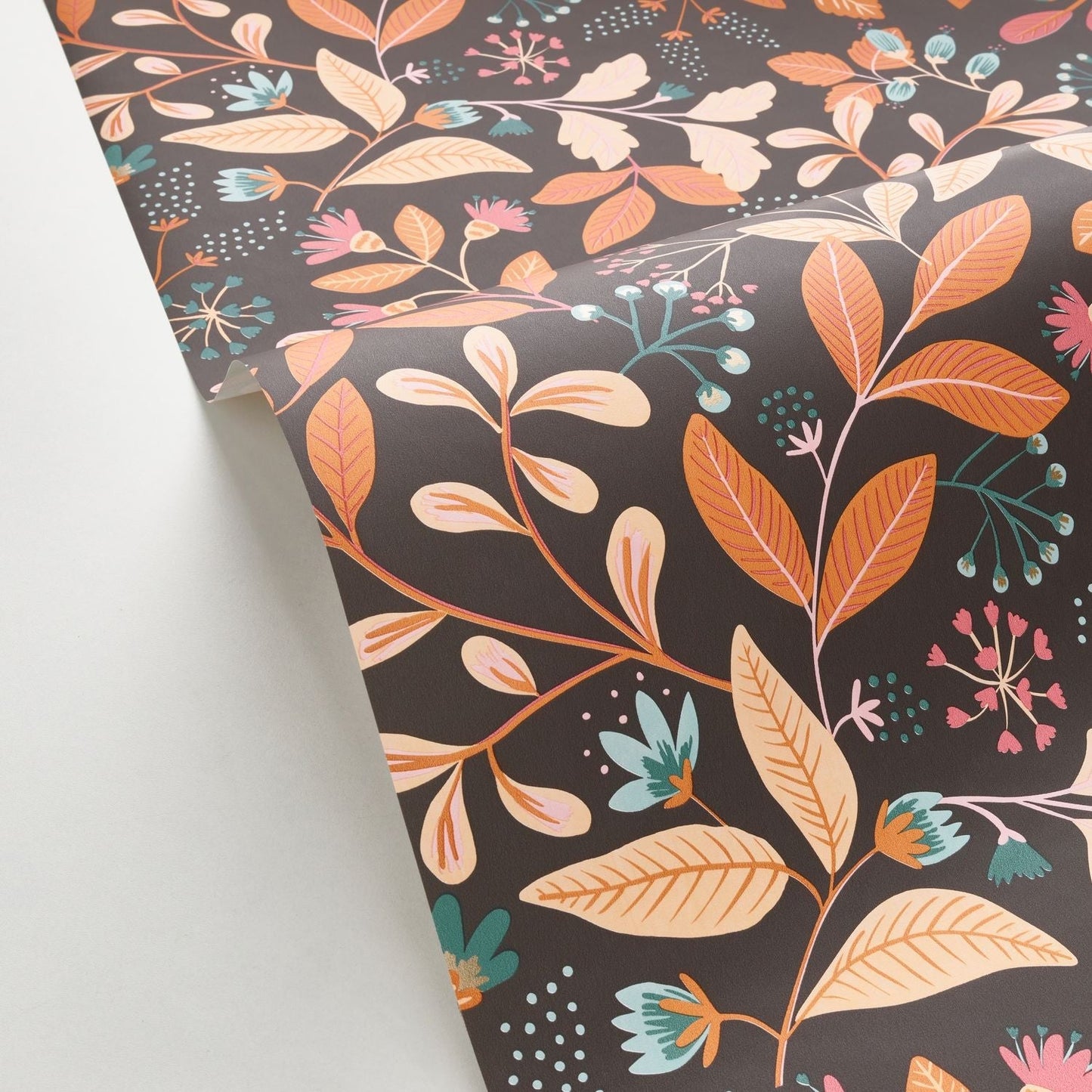 Chloe Wallpaper - Ocre Noir - Caselio - 103082136 - Premier Wallcovering