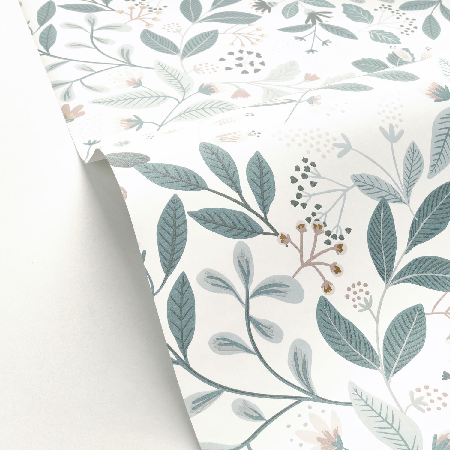 Chloe Wallpaper - Bleu Fume - Caselio - 103086006 - Premier Wallcovering