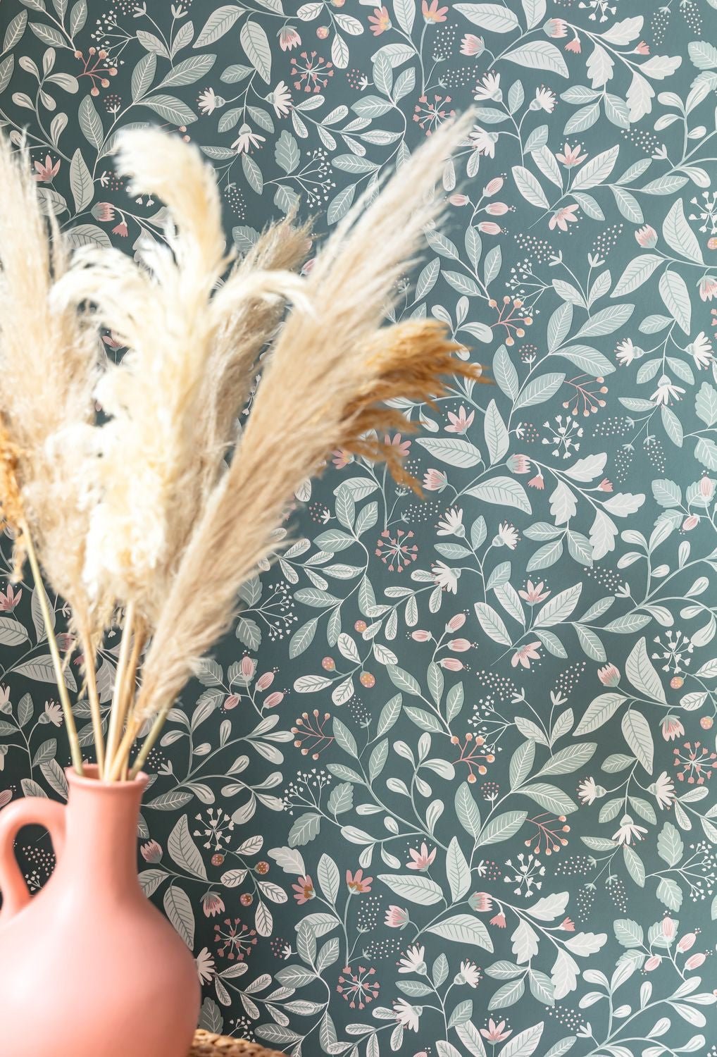 Chloe Wallpaper - Vert De Gris - Caselio - 103087071 - Premier Wallcovering