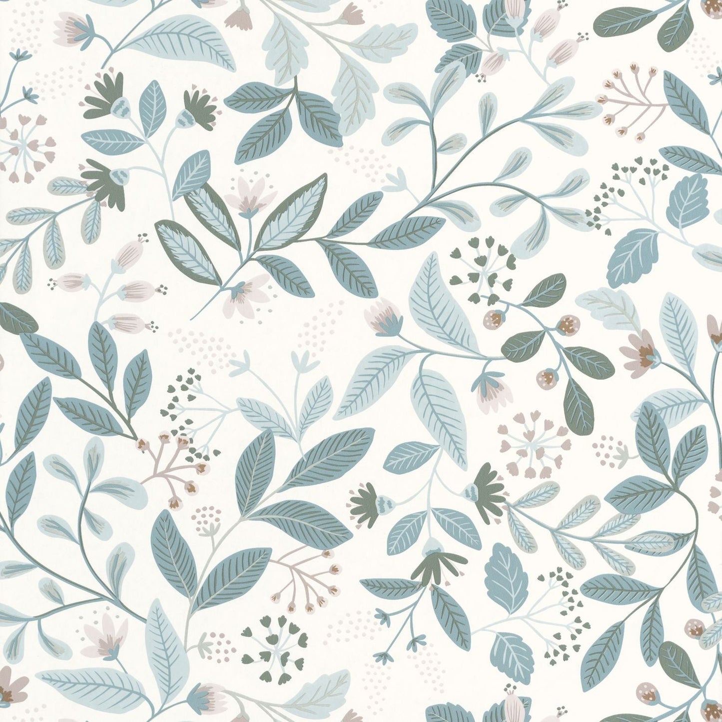 Chloe Wallpaper - Bleu Fume - Caselio - 103086006 - Premier Wallcovering