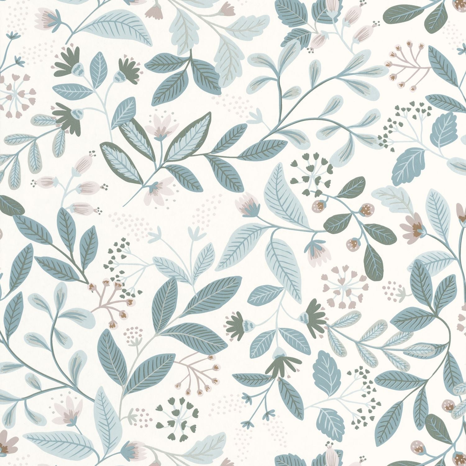 Chloe Wallpaper - Bleu Fume - Caselio - 103086006 - Premier Wallcovering